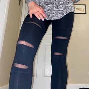 BP mesh “holy” leggings xs